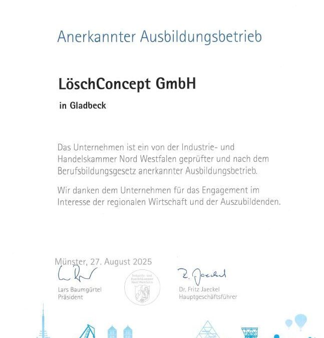 🎉 Wir sind jetzt offiziell Ausbildungsbetrieb! 🎉